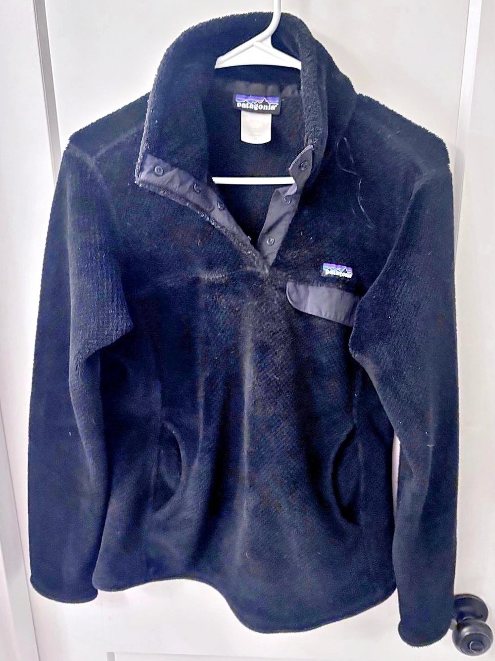 Patagonia Women's Re-Tool Snap-T Pullover Black Medium